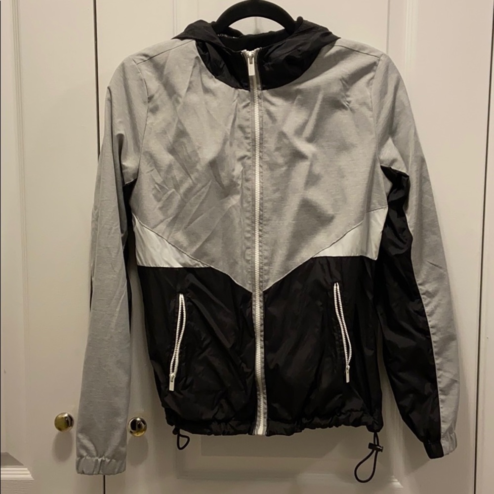 Grey & Black Windbreaker-Garage-Small